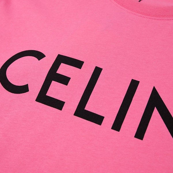セリーヌ tシャツ 激安 ユニセックス ルーズ ロゴプリント Ceh33343高い品質