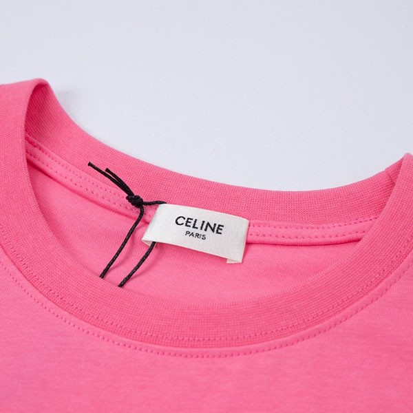 セリーヌ tシャツ 激安 ユニセックス ルーズ ロゴプリント Ceh33343人気