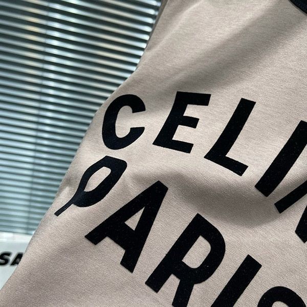 大人気！セリーヌ PARIS ボクシーTシャツ Cei06207最高級
