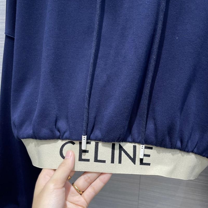 人気♪【セリーヌ】クロップド スウェット パーカーコピー 上下セット Cei17626N級品