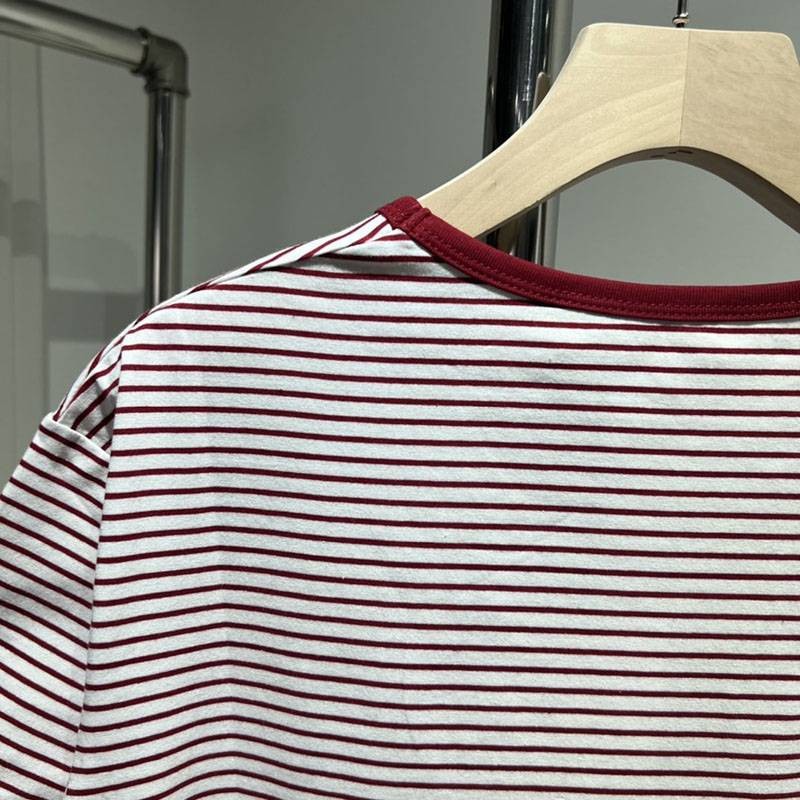 春夏新作セリーヌ PARIS ストライプ Tシャツ 偽物/ コットンジャージー Cei82149最高級
