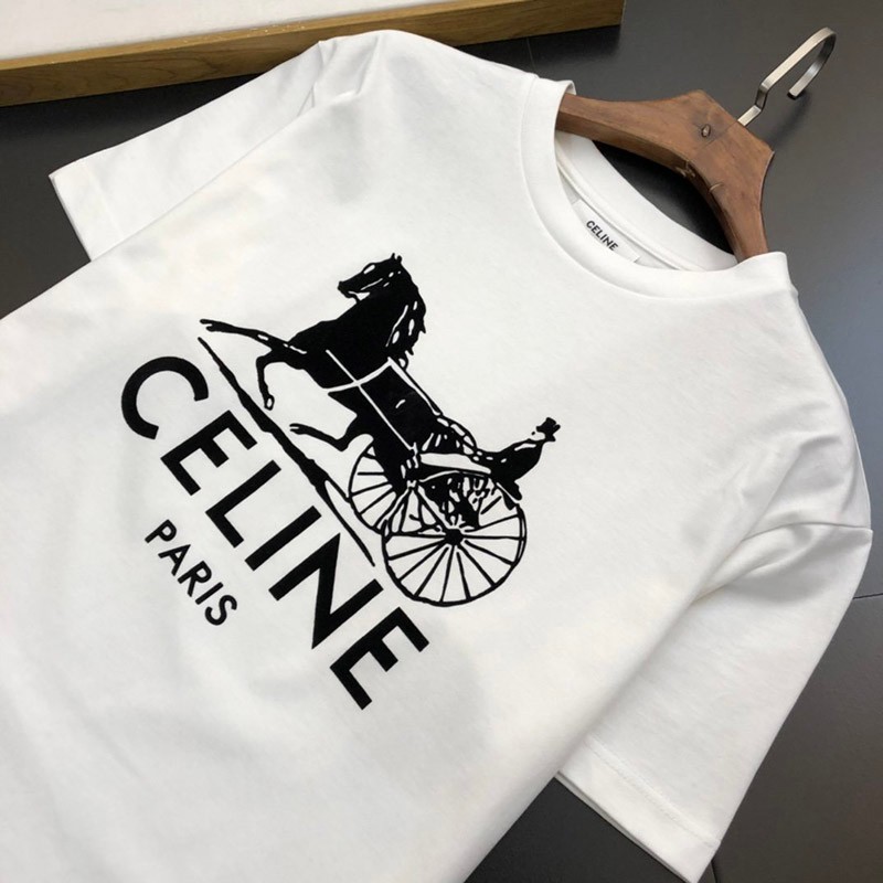 【セリーヌ】コットンジャージー サルキーTシャツ コピー ネイビー Cej37407高い品質
