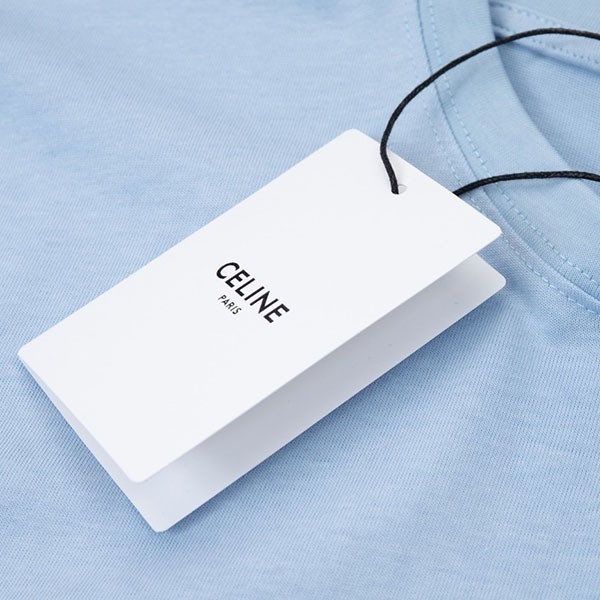 入手困難 セリーヌ ユニセックス ルーズTシャツ コピー ロゴプリント Cej42053最高級