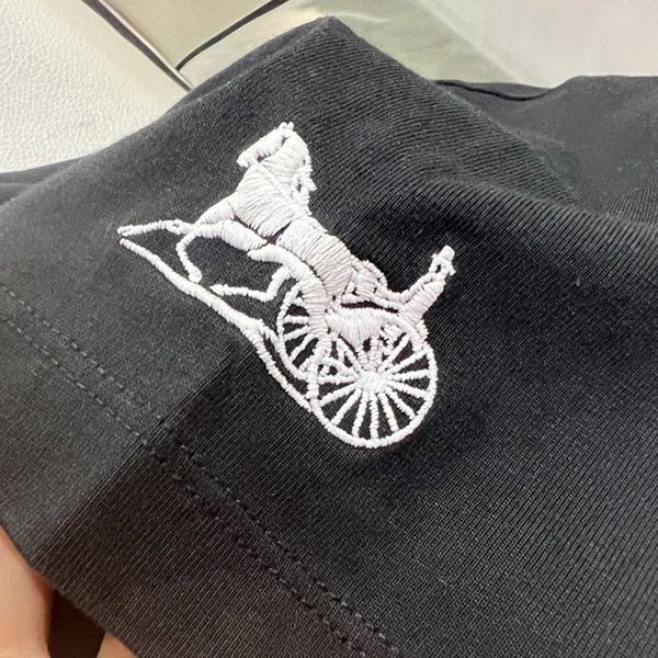 大人気！セリーヌ トリオンフ ロゴ Tシャツ / コットンジャージー ブラック Cek45886代引きを販売