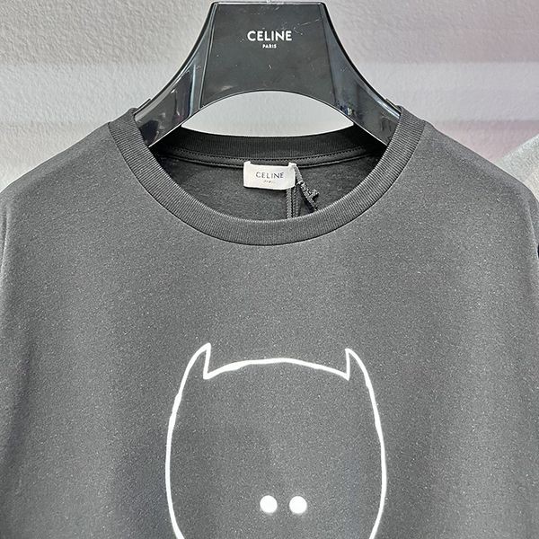 新作◇セリーヌ◇ボクシーTシャツ コットンジャージー コピー Cek69706高い品質