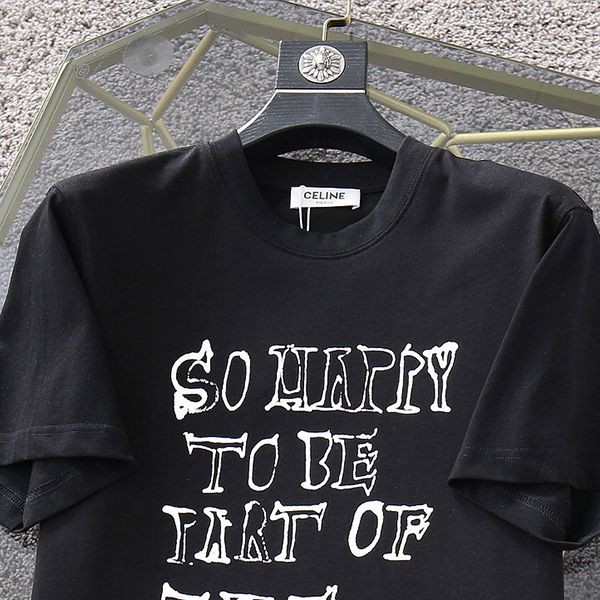 春もの新作セリーヌ ロゴ コットン Tシャツ パロディ Cem86240高い品質