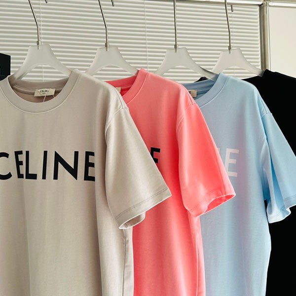 セリーヌ コットン Tシャツ コピー ロゴ 4色 Cen43902通販