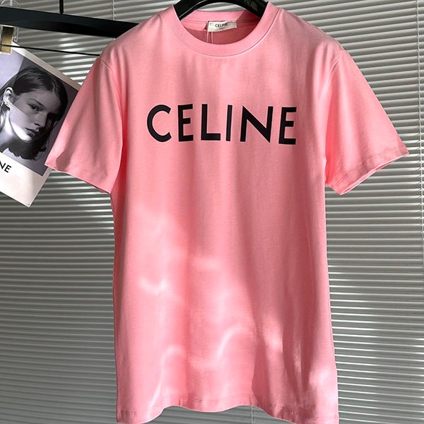 セリーヌ コットン Tシャツ コピー ロゴ 4色 Cen43902高い品質