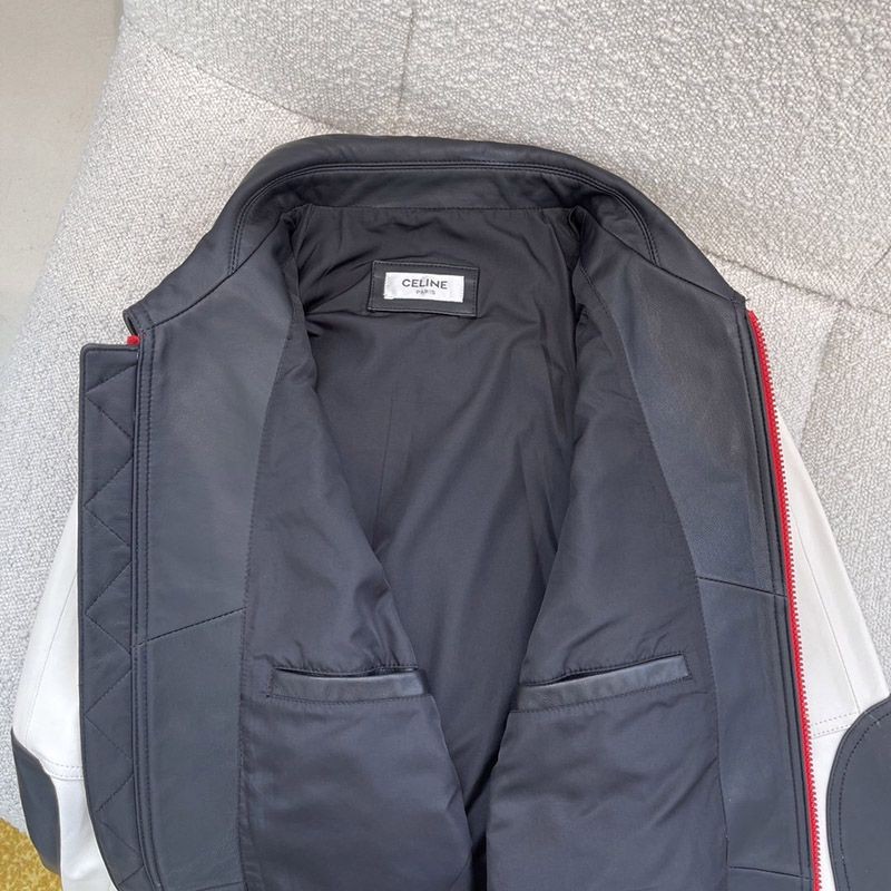 欲しい♡超限定♪ブルゾン《セリーヌ》アメリカーナコピー ルーズブルゾン レッドホワイト Cen79533N級品