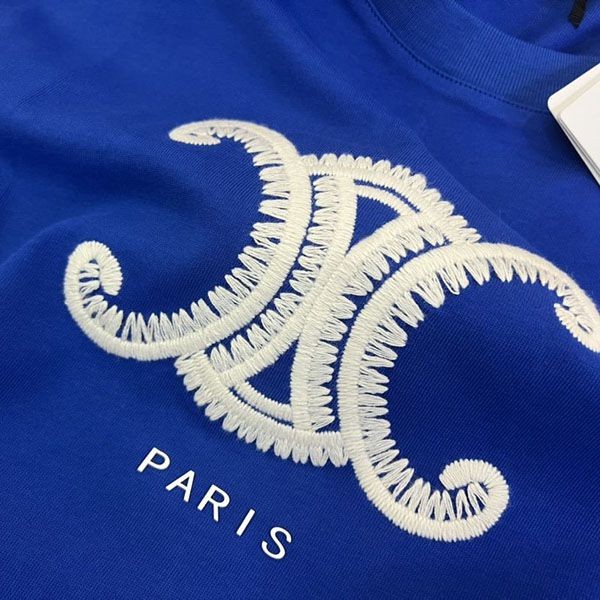 確保済み セリーヌ コットンジャージー トリオンフ Tシャツ コピー Ceo00643激安送料無料