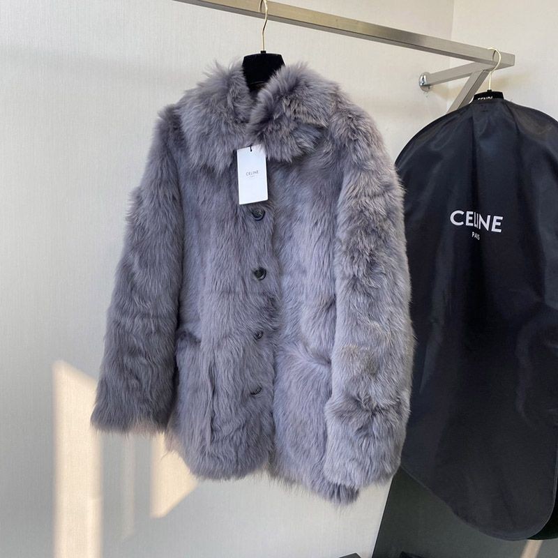 セリーヌ ヤギカシミヤボレロ-テラコッタ 偽物カシミヤヤギのボレロ Ceo40425N級品