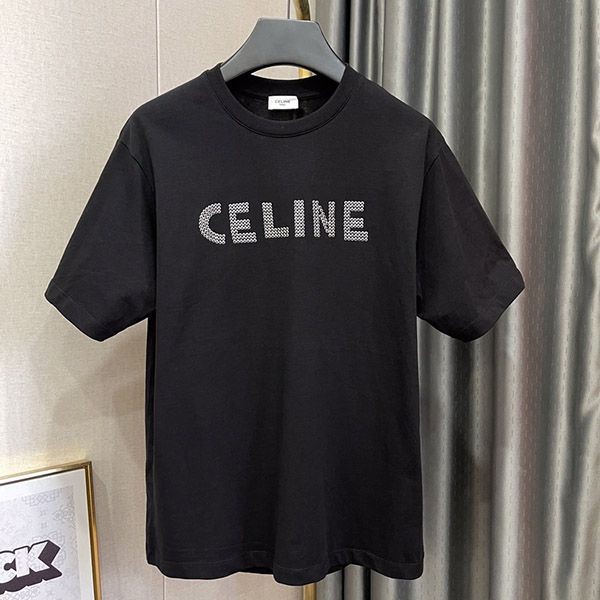 新作 セリーヌ アイレットエンブロイダリー ルーズTシャツ Cep23506激安送料無料