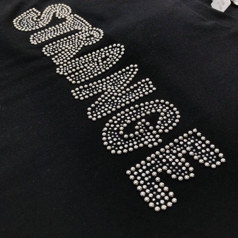 目を惹くカラーセリーヌ ルーズ Tシャツ コピー コットン ブラック Cep26386N級品