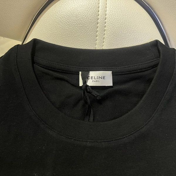 日本未入荷セリーヌ トリオンフ ロゴ オーバーサイズ Tシャツ ブラック Ces29773通販