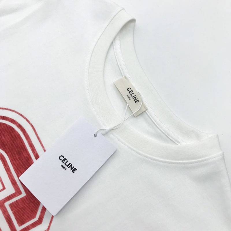 稀少セリーヌ コピー ボクシーTシャツ / コットン Cex52848激安送料無料