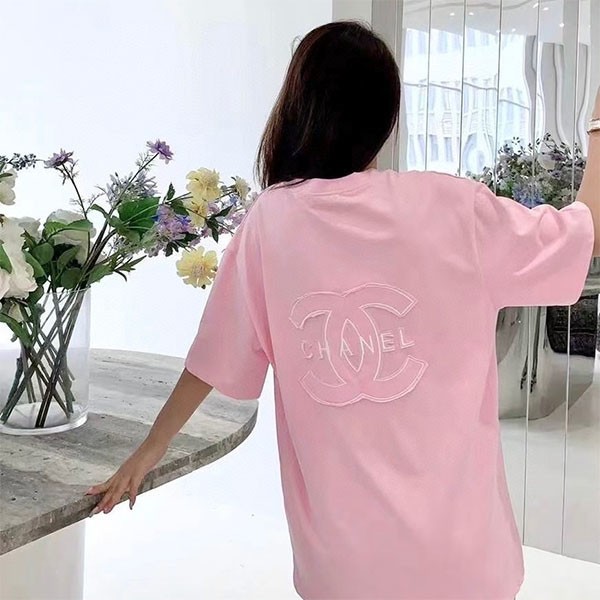 シャネルブランド ccロゴ Tシャツ 半袖 コピー she54243N級品
