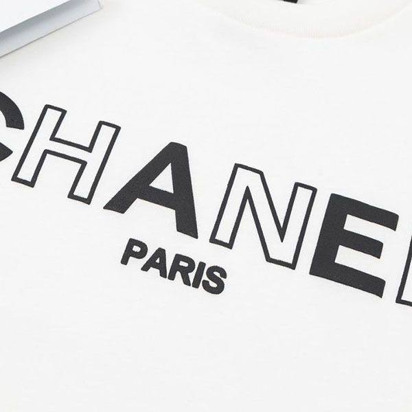 ☆超人気☆シャネル コットン ロゴTシャツ スーパーコピー shf80120激安送料無料