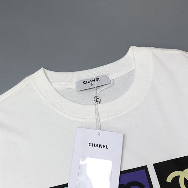一目惚れ♪シャネル マルチカラーココマークTシャツ コピー ショートリーブトップス shj55368激安送料無料