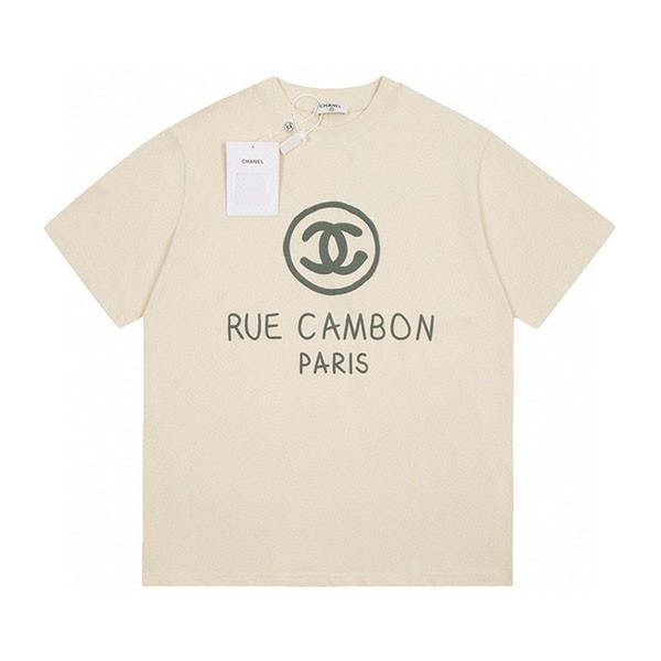 シャネルブランド ccロゴ コットン Tシャツ 偽物 shk33676人気
