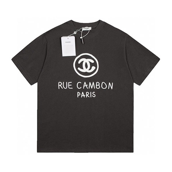 シャネルブランド ccロゴ コットン Tシャツ 偽物 shk33676N級品
