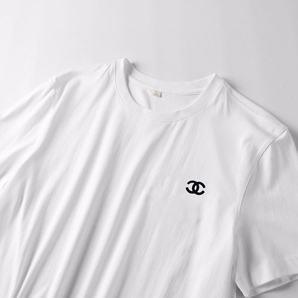 すぐ届 シャネル ccロゴ コットン Tシャツ コピー sho09708最高級