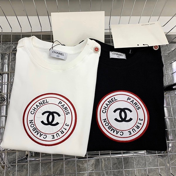ブランドシャネル Tシャツ 偽物 半袖 コットン ロゴ sht29937最高級