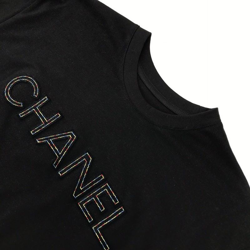 稀少シャネル Tシャツ スーパーコピー プリント プレタ クルーズ shw16207激安送料無料