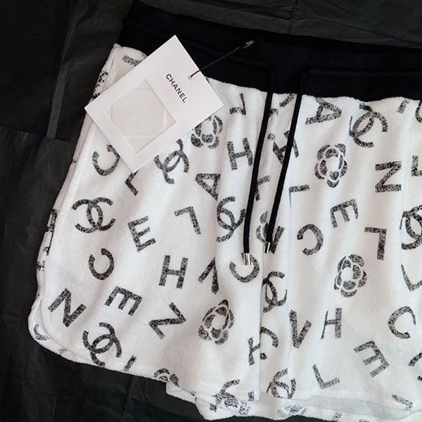 100%実物写真！シャネル ロゴ Tシャツ＆ ショーツ 上下セット コピー shz83729最高級