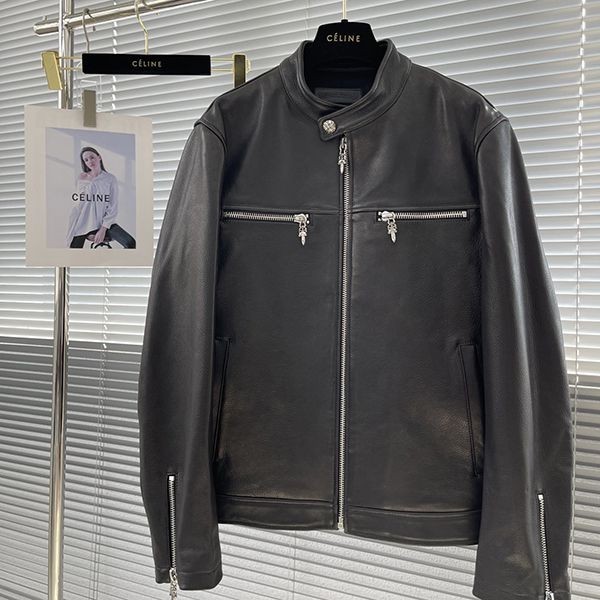 クロムハーツ 偽物 レザー ジャケットCH 送料込 Kua33016高い品質