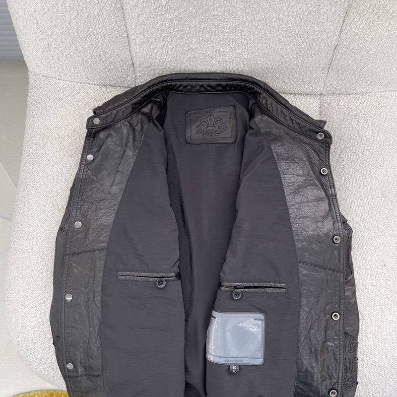 入手困難 クロムハーツ JJ DEANレザー ジャケットCH 偽物 Kud88327品質保証