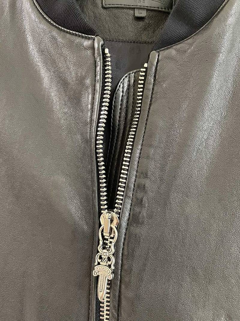 高級感 クロムハーツ アビエイター・レザー・ジャケット Kuf70606通販