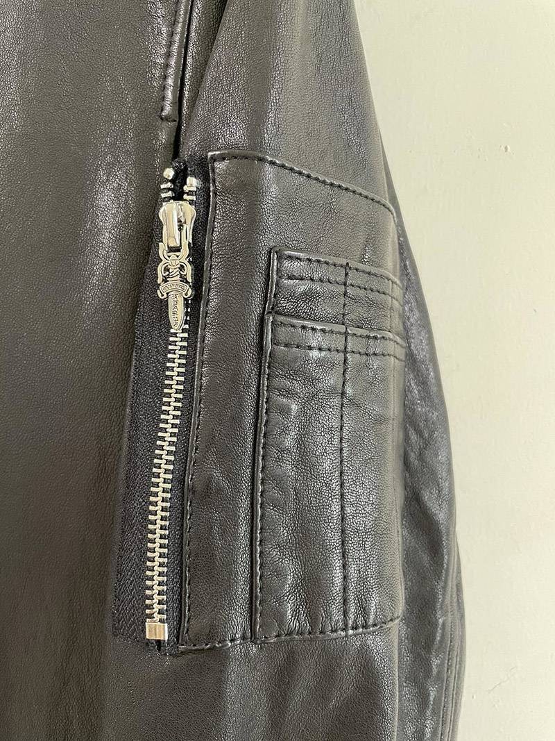 高級感 クロムハーツ アビエイター・レザー・ジャケット Kuf70606激安送料無料