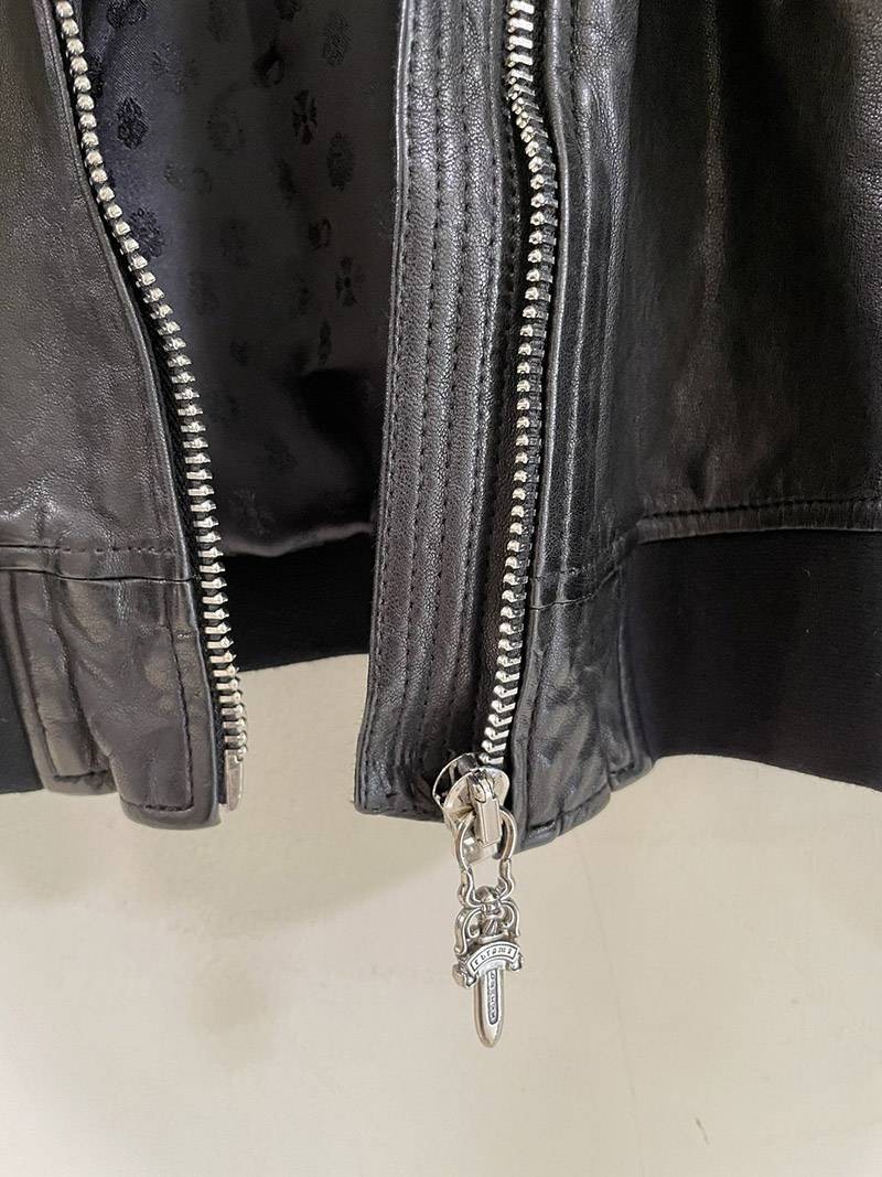 高級感 クロムハーツ アビエイター・レザー・ジャケット Kuf70606N級品