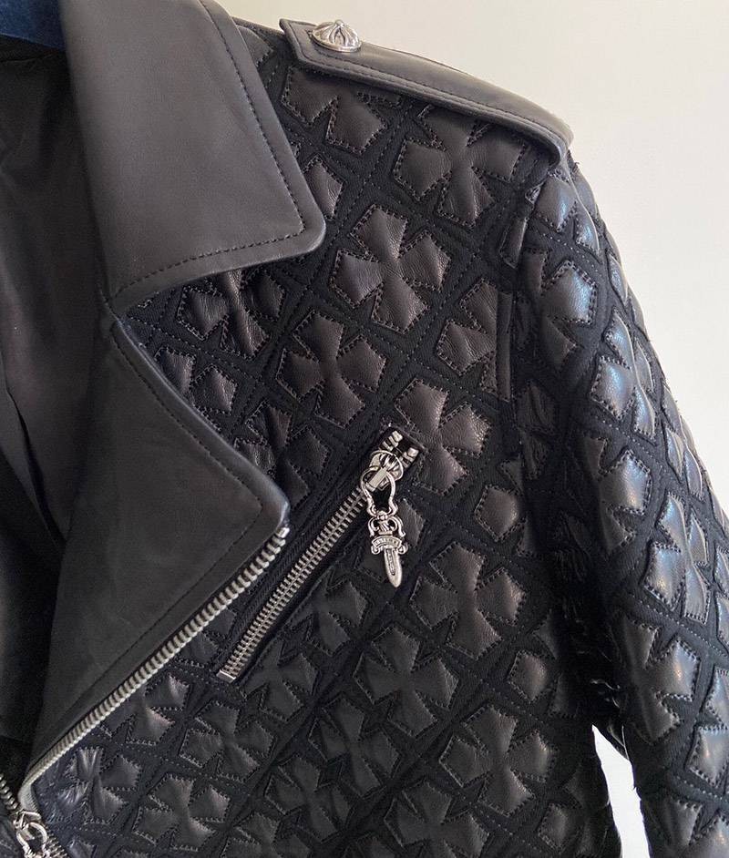 超限定♪クロムハーツ JJ DEANレザー ジャケットCH 偽物 Kug11648代引きを販売