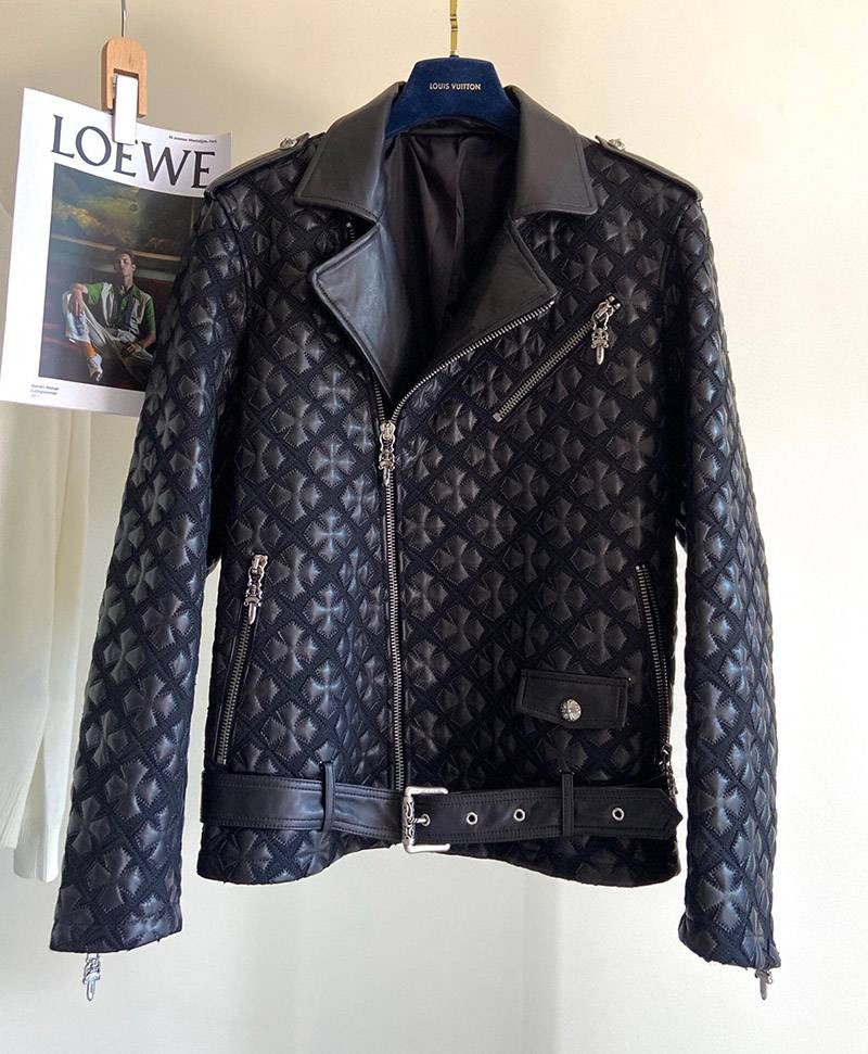 超限定♪クロムハーツ JJ DEANレザー ジャケットCH 偽物 Kug11648品質保証