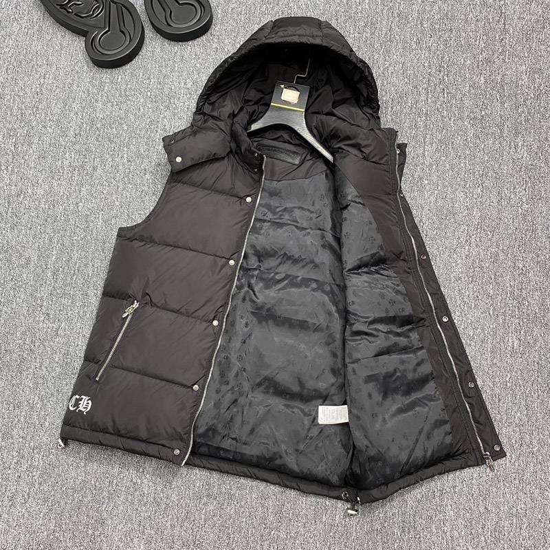 暖かい♪十クロムハーツ十【グースダウンベストコピー】◆CHプラス Kug15873高い品質