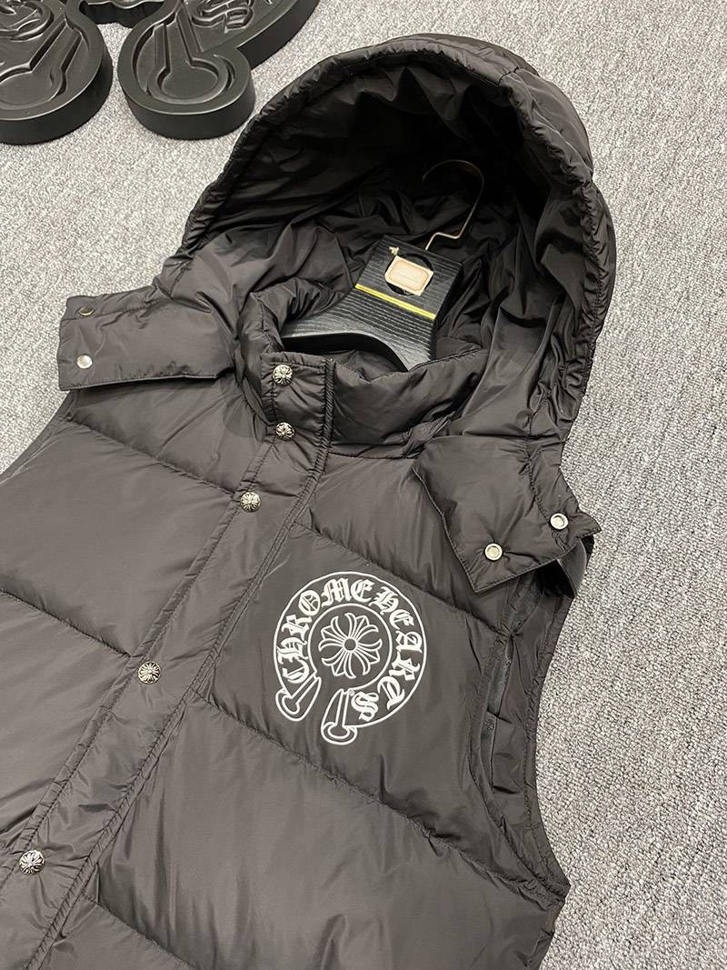 暖かい♪十クロムハーツ十【グースダウンベストコピー】◆CHプラス Kug15873代引きを販売