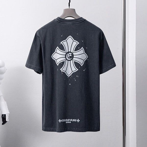 激安価格！クロムハーツ Tシャツ コピー CHプラス ブラック メンズ Kuh19579人気