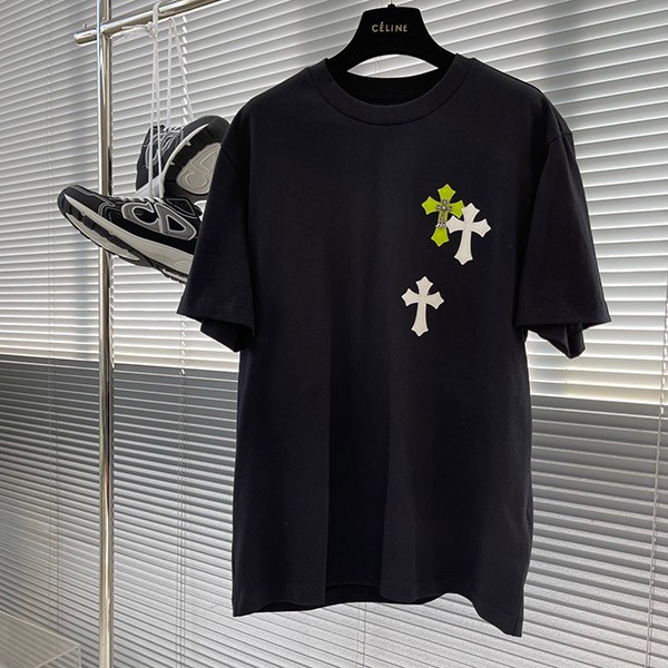 クロムハーツ セメタリークロス♪ロゴTシャツ 偽物 Kui88804