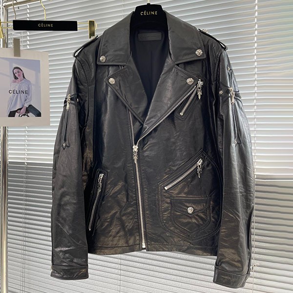【限定】クロムハーツ JJ DEANレザー ジャケットCH 偽物 Kuj69230