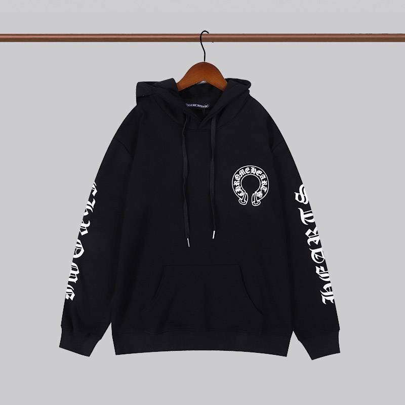 欲しい♡超限定♪クロムハーツパーカー 偽物 ホースシュー&フローラルクロス 2色 Kuk01644通販