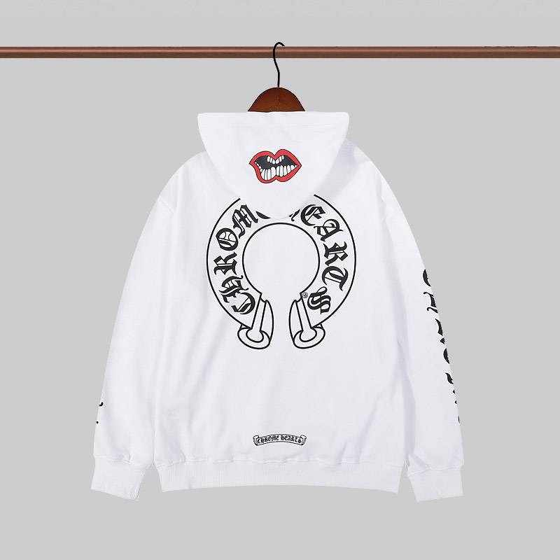 欲しい♡超限定♪クロムハーツパーカー 偽物 ホースシュー&フローラルクロス 2色 Kuk01644人気