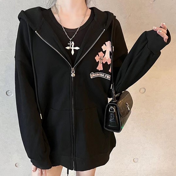 クロムハーツ CH クロス 偽物 ジップパーカー Kum08072通販