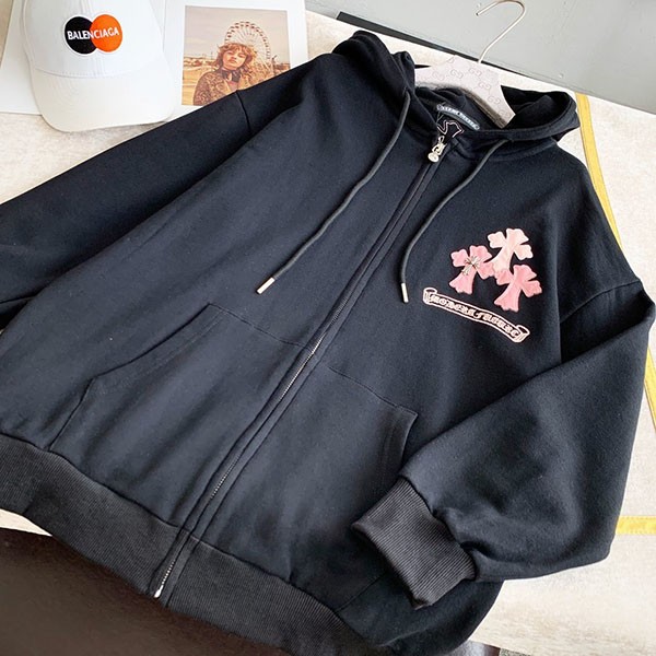 クロムハーツ CH クロス 偽物 ジップパーカー Kum08072激安送料無料