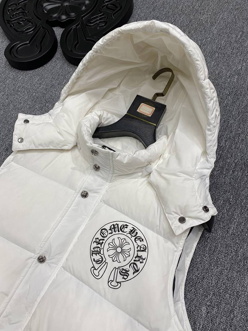 一目惚れ♪十クロムハーツ十【グースダウンベストコピー】◆CHプラス Kum36130激安送料無料