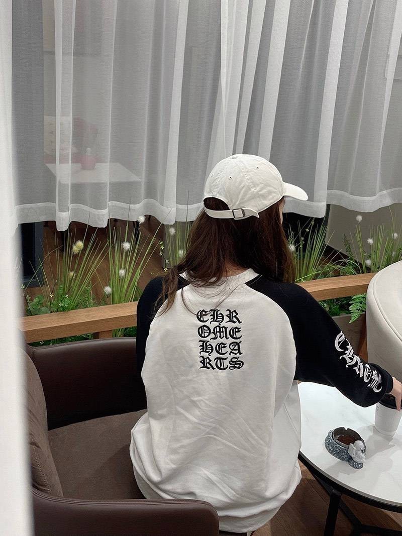 欲しい♡超限定♪クロムハーツ ロングＴシャツ コピー ホースシュー&スター ブラック Kum61331高い品質