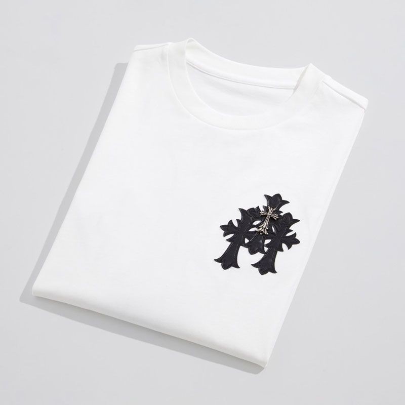 定番★入手困難レア!クロムハーツ スーパーコピー トリプルクロスロゴ Tシャツ 2色 Kuo25360高い品質