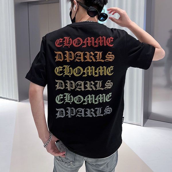 素敵なクロムハーツ Tシャツ コピー CHプラス ブラック メンズ Kur59401激安送料無料