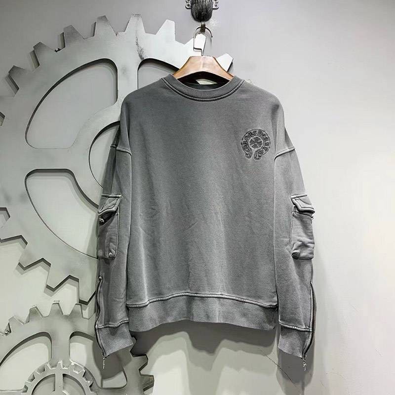 クロムハーツ ロングＴシャツ コピー ホースシュー&スター ブラック【追跡付】 Kus10523通販