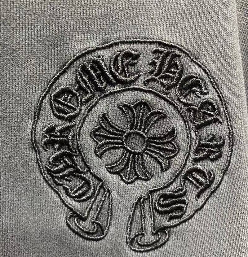 クロムハーツ ロングＴシャツ コピー ホースシュー&スター ブラック【追跡付】 Kus10523人気